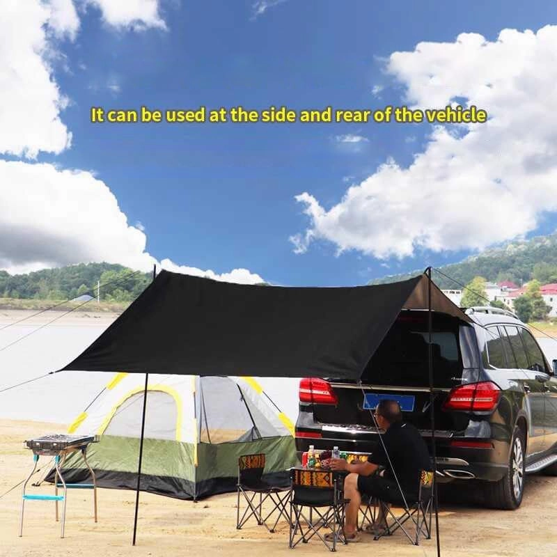 for Morris Cowley/Eight/Isis/Marina/Mini/Minor/Oxford Camping Tarpaulin Car Awning Waterproof Hammock Rainproof Sunshade Rainproof Awning Outdoor,C Blue-S