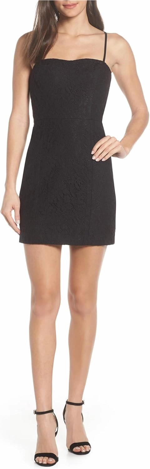 French Connection Women's Whisper Light Sleeveless Strappy Stretch Mini Dress