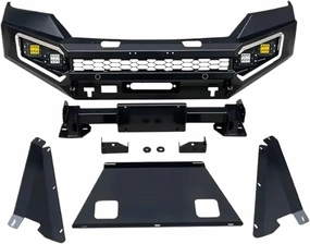 Front and Rear Bumpers 4x4 Accessories Compatible for Maxus T60 Steel Guard Body Kit Bull Bar Car Original Car Hole Installation