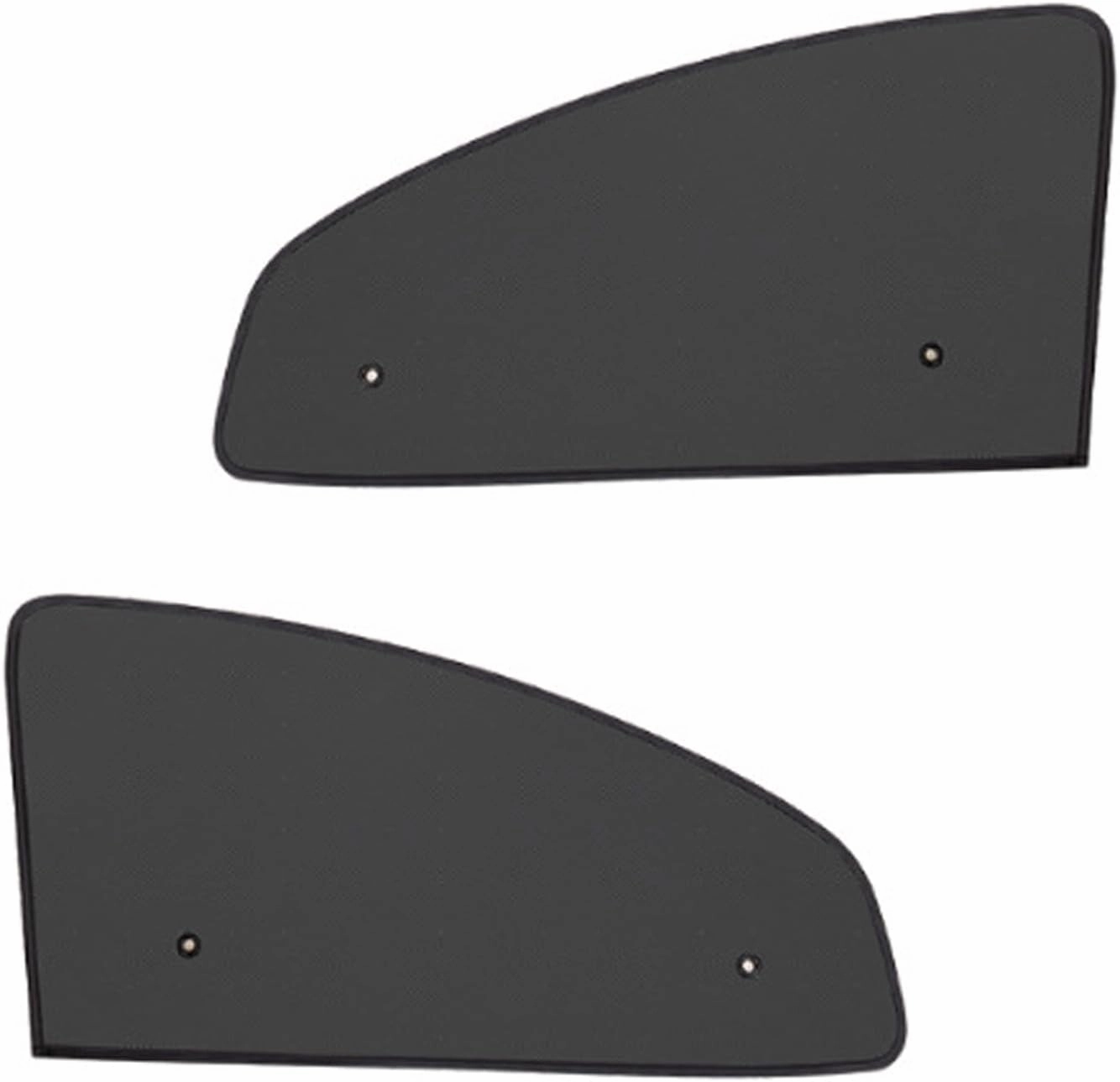 Front Side Window Sunshade, Heat Light Absorbing Thickened Density Mesh Screen Sunshade, Adsorption Mounting Fittings, Universal Applicable to Most Cars, Sedans (Black)
