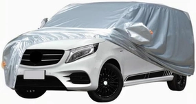 Full Car Covers for Mercedes-Benz V-Class W447 2020 2021 2022 2023, All Weather Exterior Waterproof Scratch Automobile Apparel Non Slip Clothing Windproof Durable Protective Layer