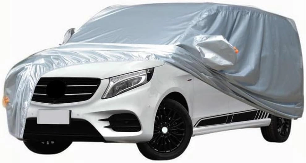 Full Car Covers for Mercedes-Benz V-Class W447 2020 2021 2022 2023, All Weather Exterior Waterproof Scratch Automobile Apparel Non Slip Clothing Windproof Durable Protective Layer