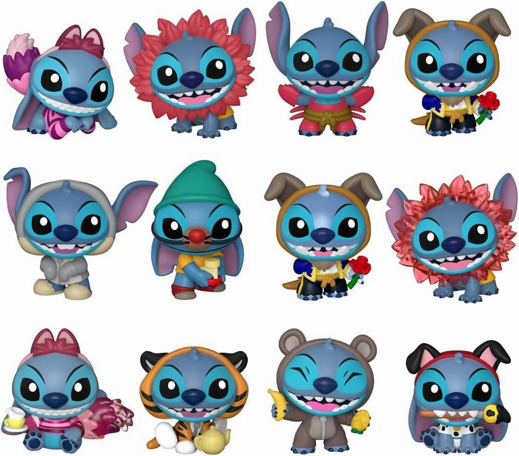 Funko Pop! Mystery Minis: Disney Stitch in Costume – 2-Pack Random Figures | Cute Blind Box Collectible Vinyl