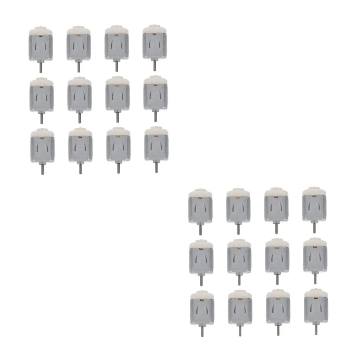 Gadpiparty 2sets Aluminum Alloy Mini Dc Motor Strong Torque for Miniature Fans Toy Cars 12pcs*2