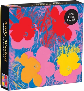 Galison Andy Warhol 500 Piece Jigsaw Puzzle with Flowers, Andy Warhol Art Foil Jigsaw Puzzle with Vibrant Flowers – Fun Indoor Activity, Multicolor (0735357838)