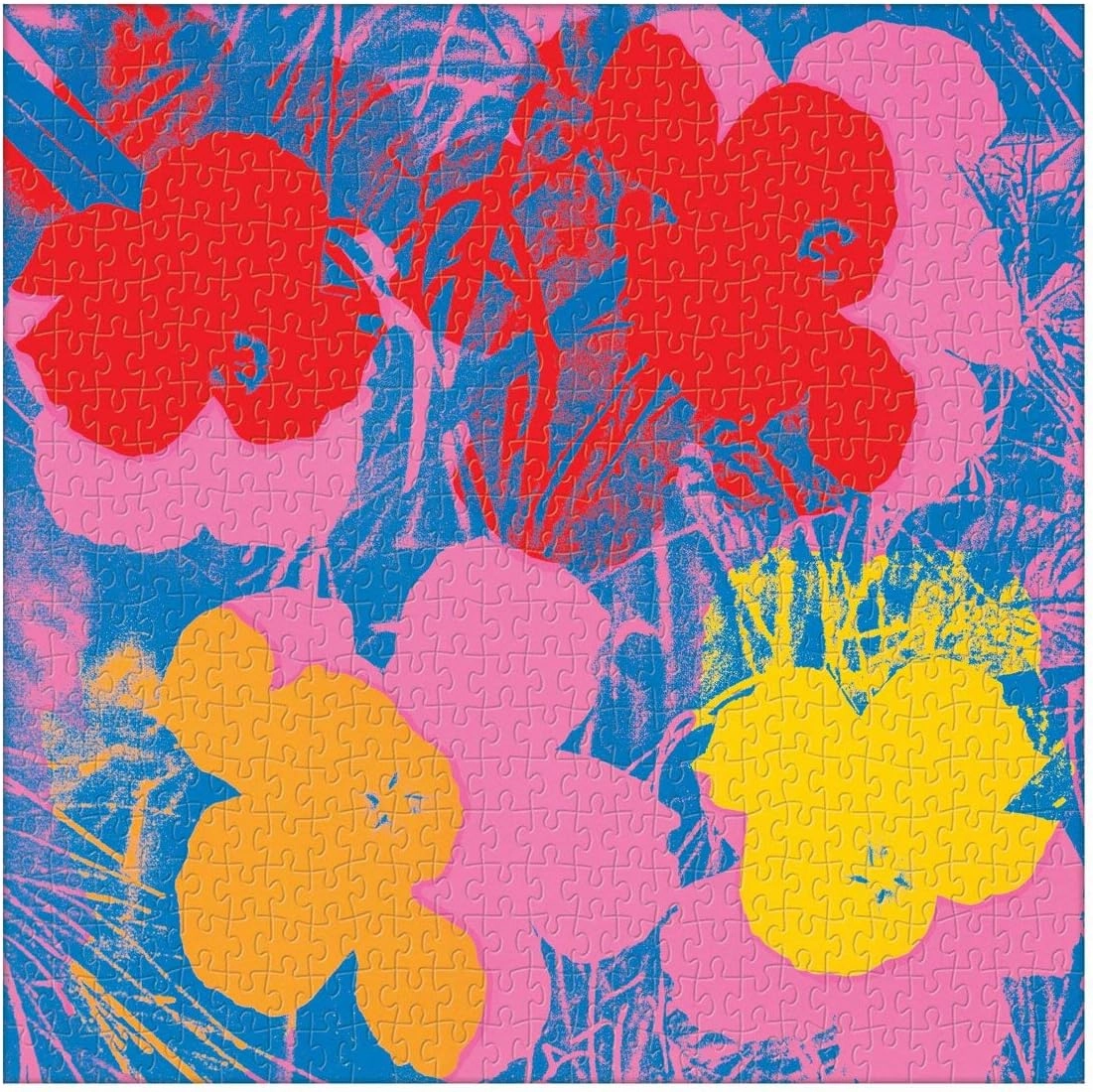 Galison Andy Warhol 500 Piece Jigsaw Puzzle with Flowers, Andy Warhol Art Foil Jigsaw Puzzle with Vibrant Flowers – Fun Indoor Activity, Multicolor (0735357838)