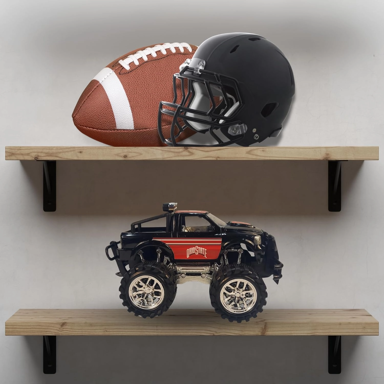Game Day Outfitters Ohio State University Buckeyes Monster Truck Push and Go, Friction Powered | Officially Licensed NCAA Logo Toy Truck 1:18 Scale Truck | for Fans, Boys, Kids