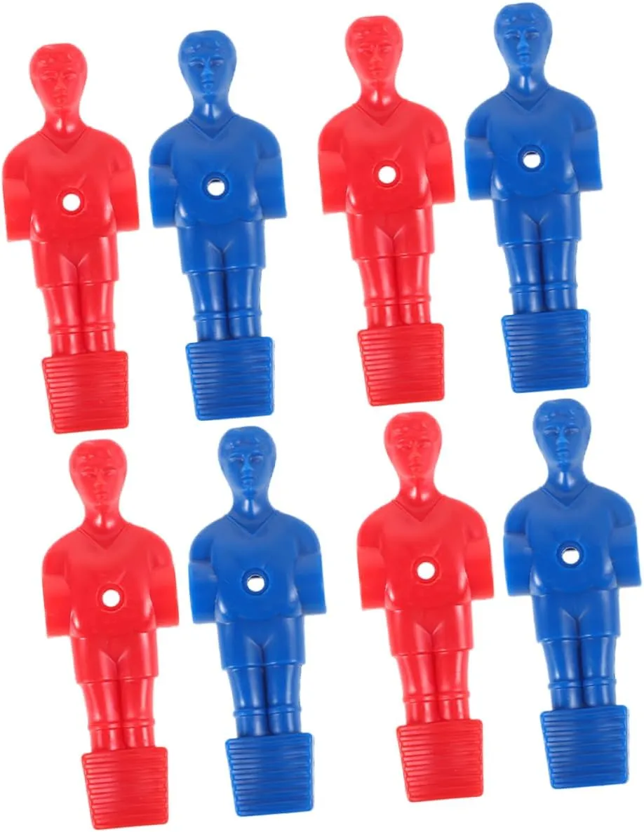 GANAZONO 8Pcs Foosball Table Replacement Players Set with Arms Lightweight Table Soccer Game Figurines for Enhanced Gameplay Experience for Home Office and Party Use
