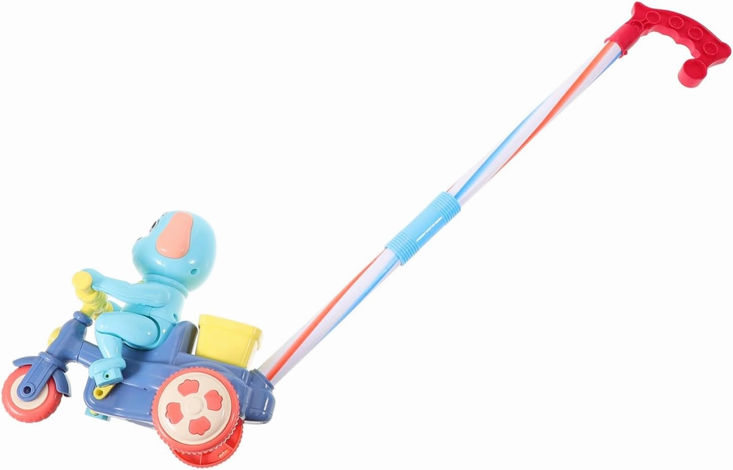 Gatuida Puppy Stroller Push Walking for Boys Push Walker for Boy Pull Learning Walker Pull for 1-3 Walking for Infants Plastic