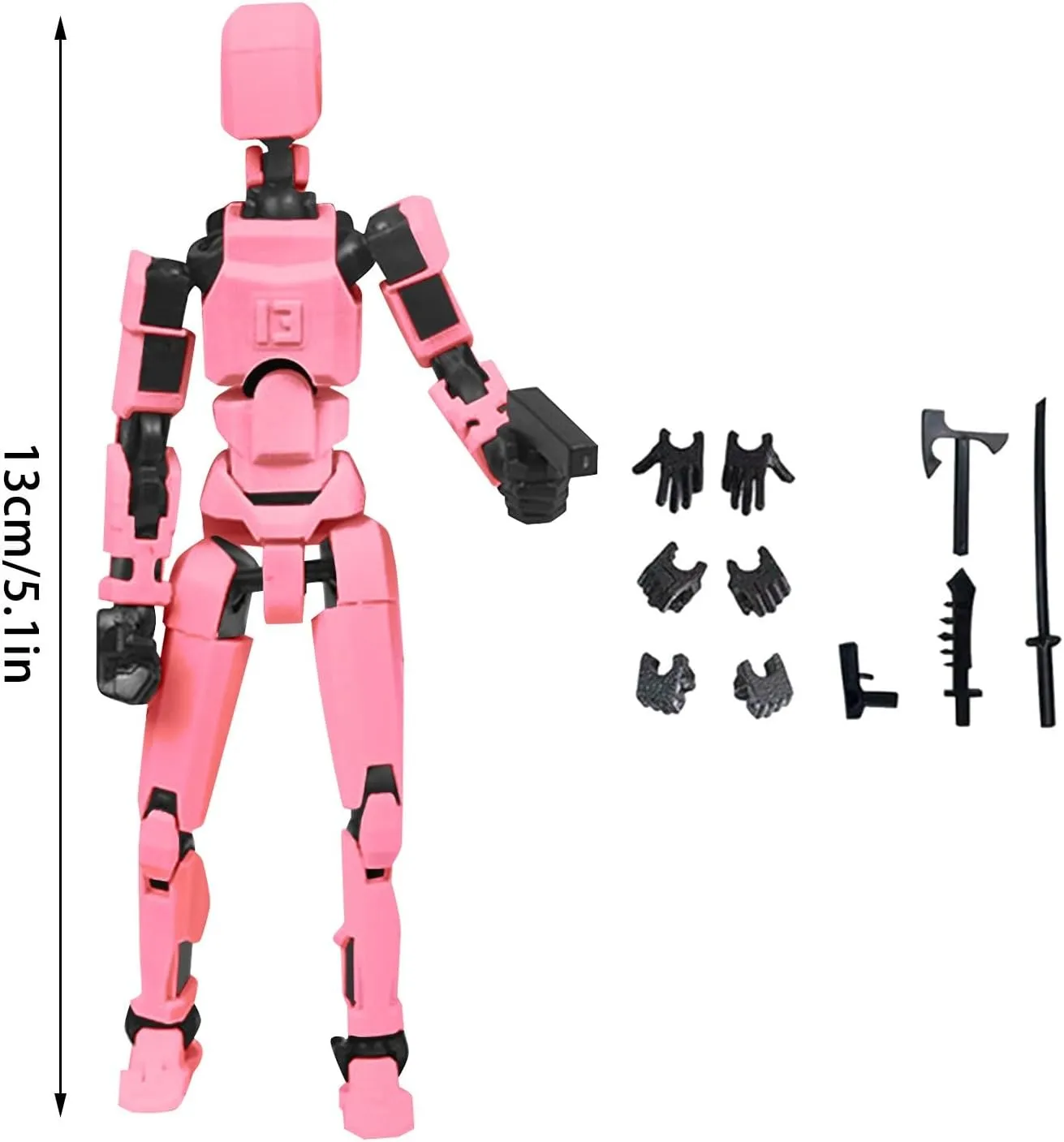Generic T13 Robot Dog Action Figure Set - Multi-Jointed Movable Action Figure with Full Articulation