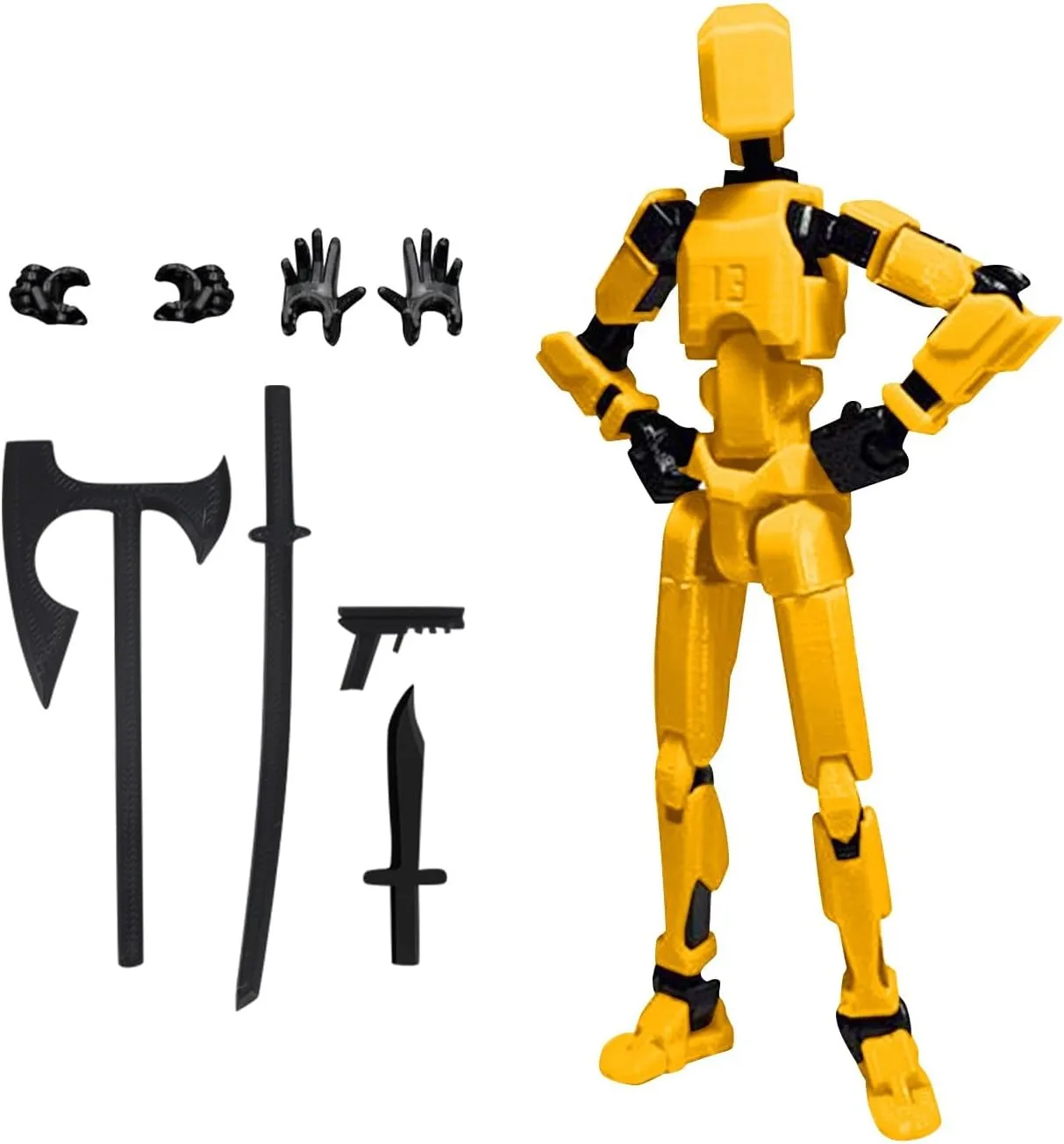 Generic T13 Robot Dog Action Figure Set - Multi-Jointed Movable Action Figure with Full Articulation