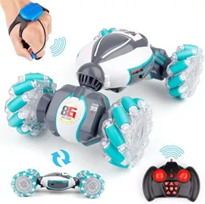 Gesture Sensing RC Stunt Car Toys for 6-12 yr Boys&Girls - Best Birthday Gifts for Kids, 2.4Ghz H&Controlled Remote Control Twist Cars, PREPOP 4WD Transform Off Road for Rotating