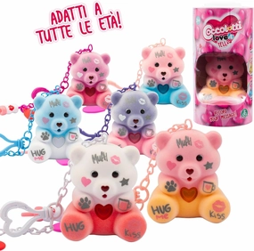 Giochi Preziosi Coccolotti Love&Tell, 6 Bears with Recording Function and Keyring Charm, Random Coloring, Repeat What You Say, Games for Children 4 Years, Interactive Animals Toy