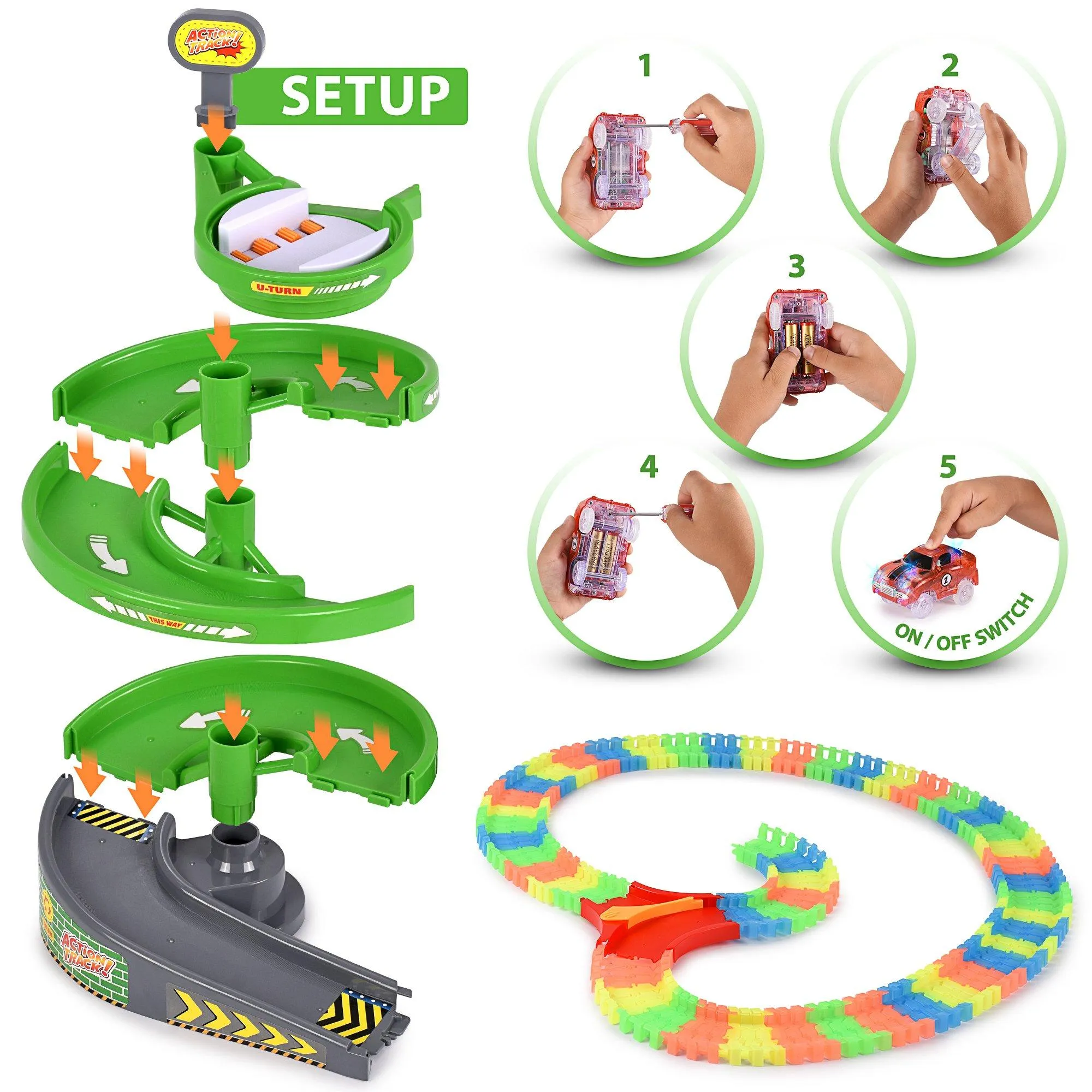 Glow Race Tracks Set