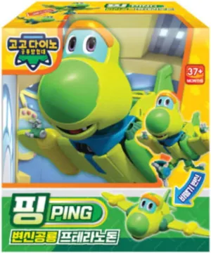 Go Go Dino Transforming Dinosaur Robot Pteranodon Ping – Dino & Rescue Plane Modes