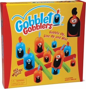 Gobblet Gobblers Fun Strategy Board Game - Award Winning Kids and Family Friendly Educational Board Game by Blue Orange Games- THE ORIGINAL GAME, All Wooden - 2 Players for Ages 5 