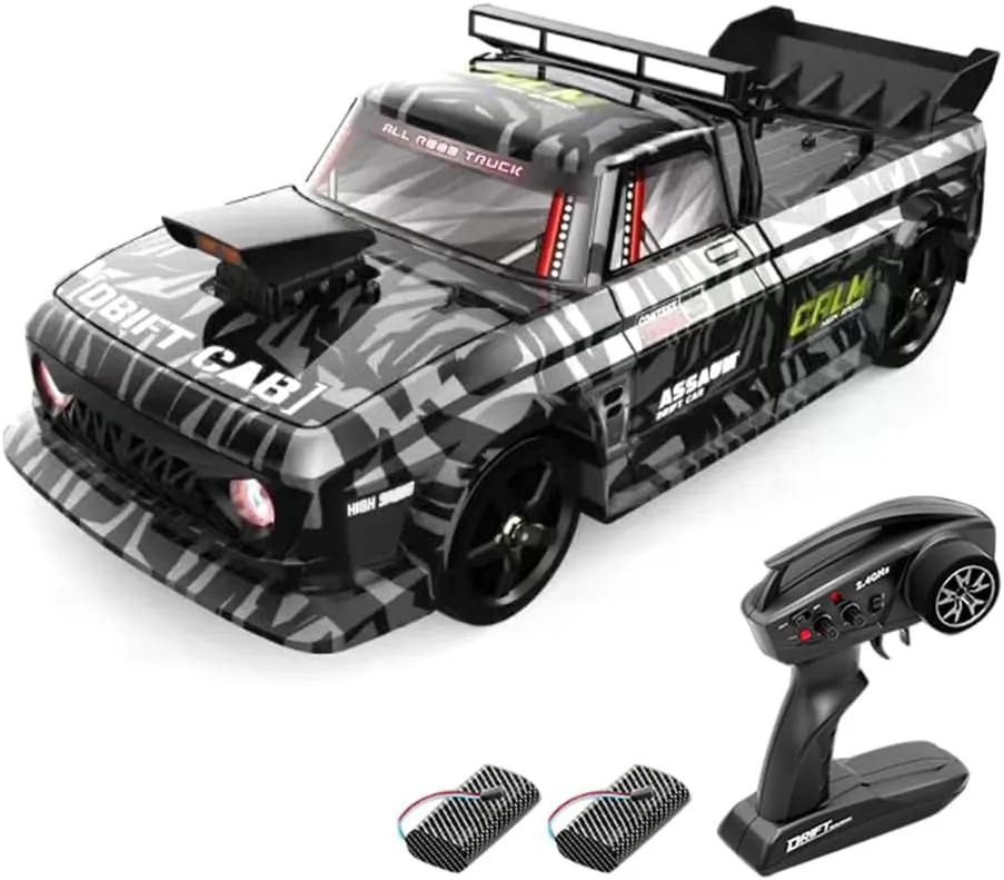 GoolRC 1:12 Scale RC Drift Car, 4WD Fast Remote Control Car with Gyro, 30KM/H High-Speed Racing Vehicle with LED Lights, Rechargeable Electric Toy Car Gifts for Boys Girls Kids
