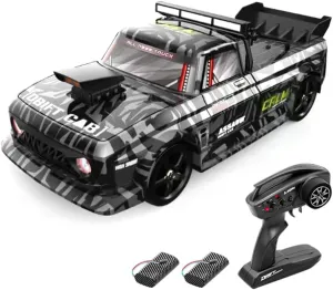 GoolRC 1:12 Scale RC Drift Car, 4WD Fast Remote Control Car with Gyro, 30KM/H High-Speed Racing Vehicle with LED Lights, Rechargeable Electric Toy Car Gifts for Boys Girls Kids