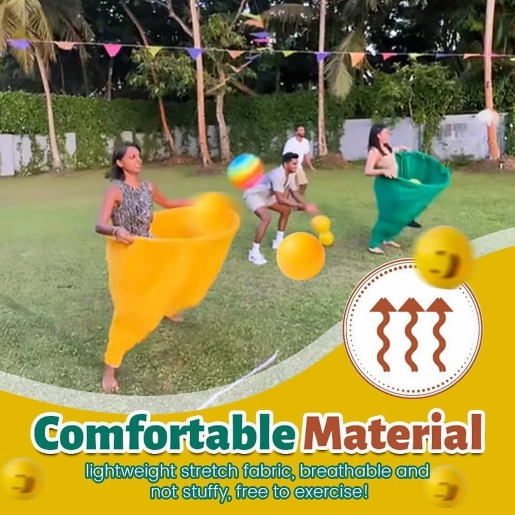 Granny Pants Outdoor Game, Big Granny Pants Yard Game with Bouncy Balls, Yard Field Family Reunion Outdoor Games Sets for Adults - The Ultimate Backyard Party Games(4pcs)