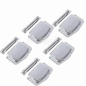 Guitar Parts 5 Sets for Teisco Harmony Kay Imports Adjustable Fixed Guitar Bridge and Cover