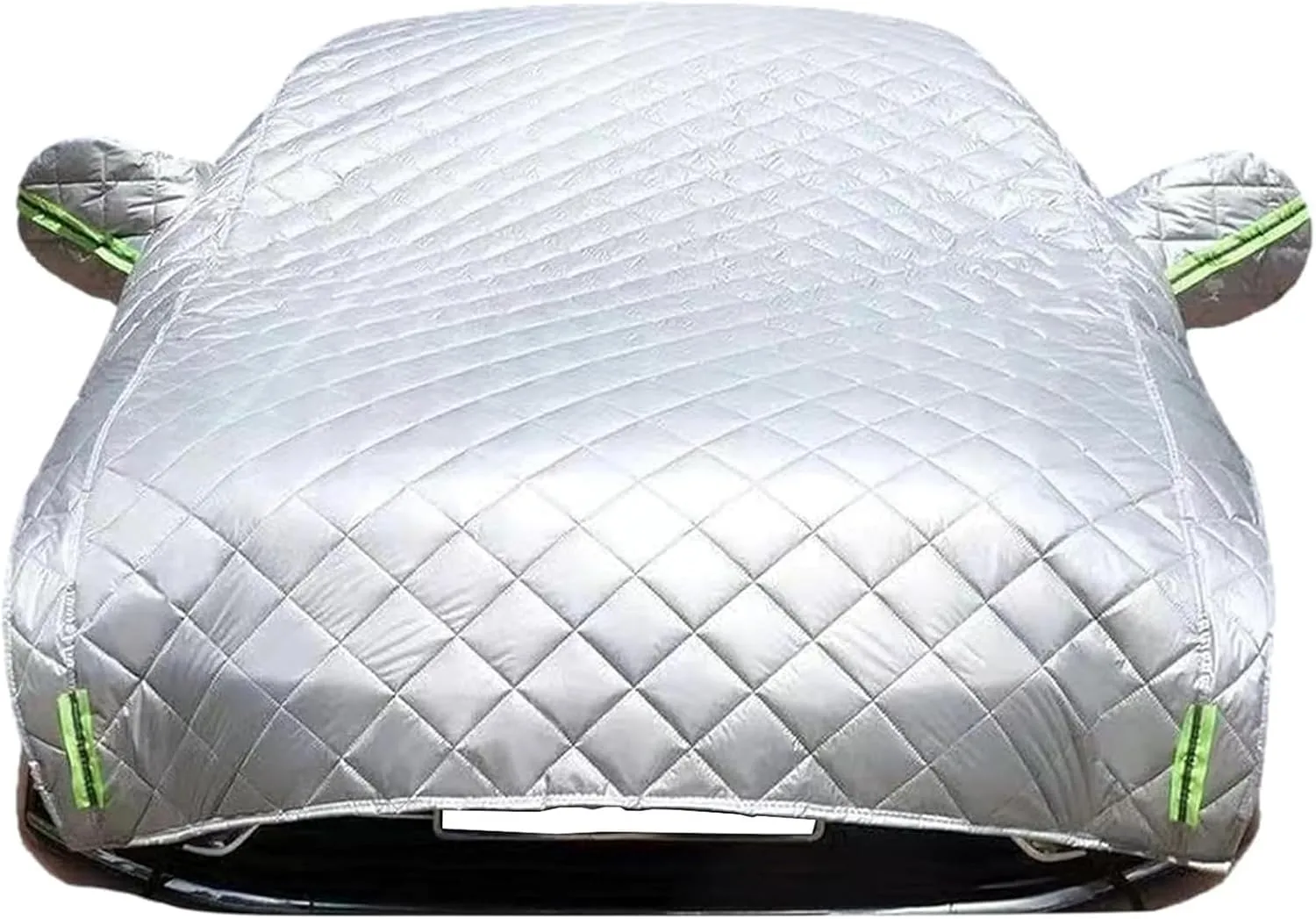 Hail Protector Car Cover, 5-Layer Padded Anti-Hail Car Cover, Heavy Duty Waterproof with Reflective Safety Strips, All-Weather Protection Against Hail Snow Rain (White,Hatchback)