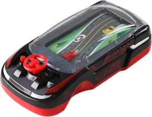 Handheld Games 2 Speed Adjustable Driving Games with Music and Light Interactive Plastic Car Racing Steering Wheel Toy Black