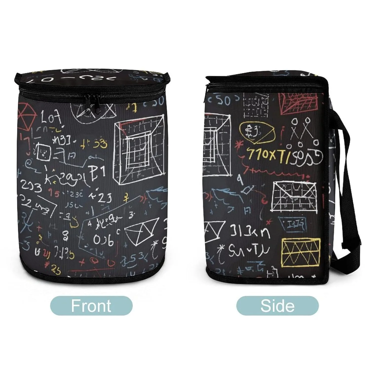 Hanging Car Garbage Bag Mathematics and Physics Portable Car Trash Bag for Car SUV Truck