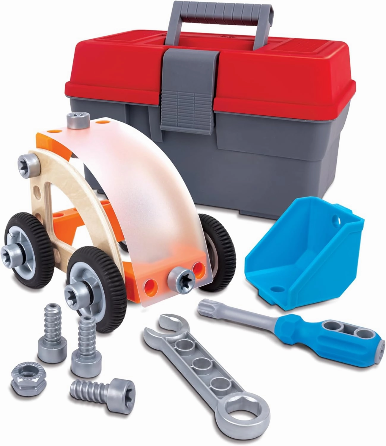 Hape Build 'n' Drive Car Set