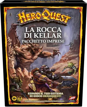 Hasbro Gaming Avalon Hill, HeroQuest The Rock of Kellar, Pack of Business, Dungeon Crawler Style Fantasy Adventure Game, to Play You Need to Have The Basic HeroQuest Game System