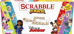 Hasbro Gaming Scrabble Junior: Disney Junior Edition Board Game for Kids | Double -Sided Game Board | Matching Word Game | Back to School Gifts | Ages 5  (Amazon Exclusive)