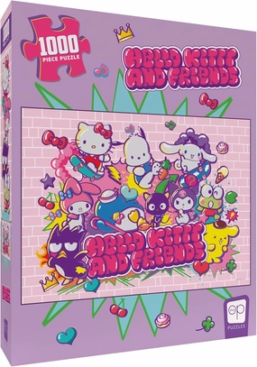 Hello Kitty and Friends “Tokyo Skate” 1,000 Piece Jigsaw Puzzle | Collectible Puzzle Artwork Featuring Hello Kitty, Pochacco, Keroppi & More | Officially-Licensed Sanrio Puzzle & Merchandise