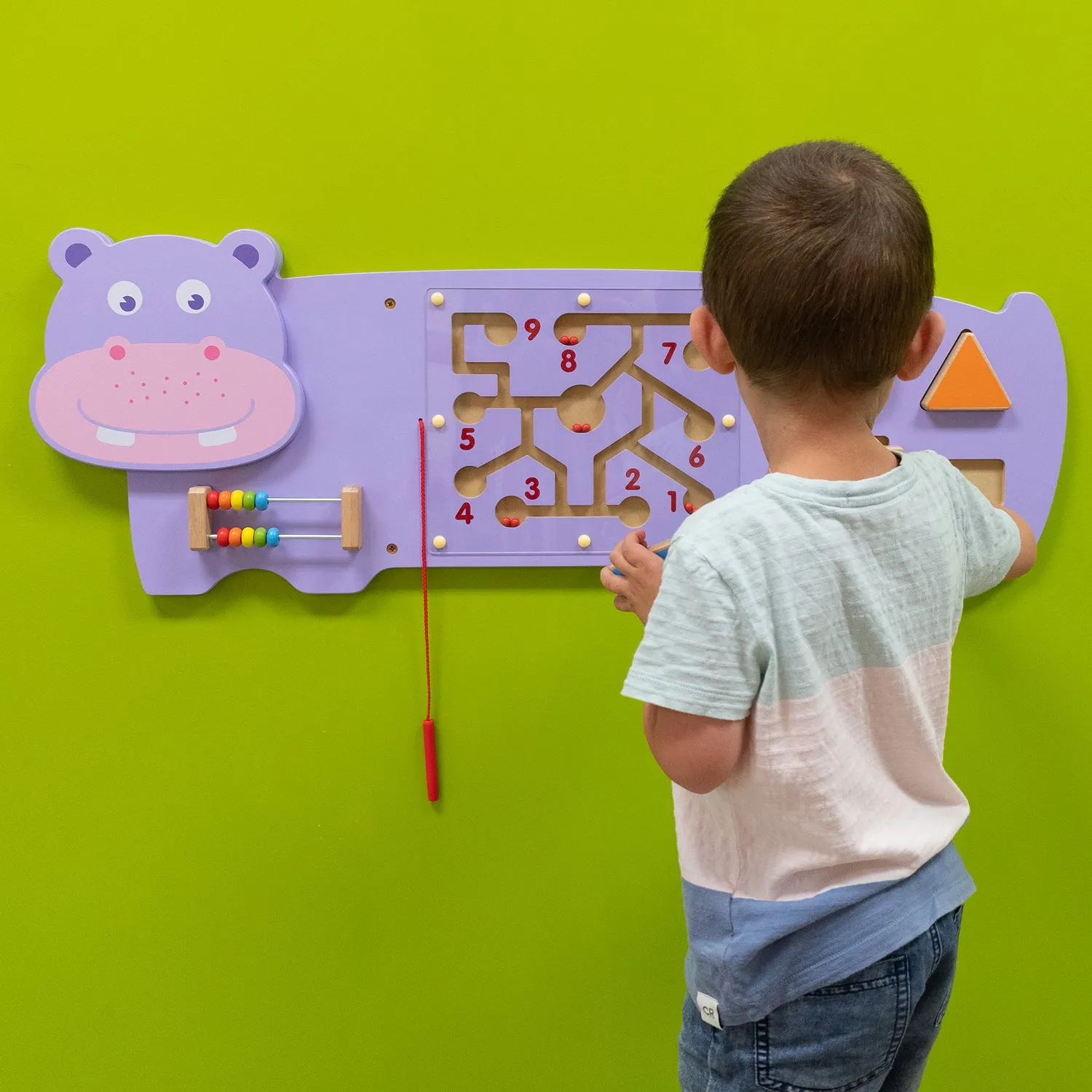 Hippo Activity Wall Panel - 18m  - Toddler Activity Center