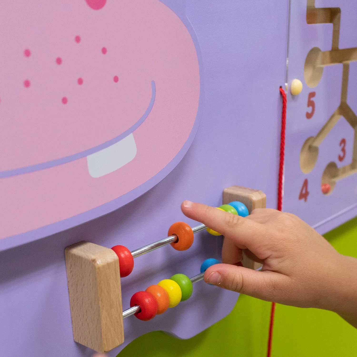Hippo Activity Wall Panel - 18m  - Toddler Activity Center