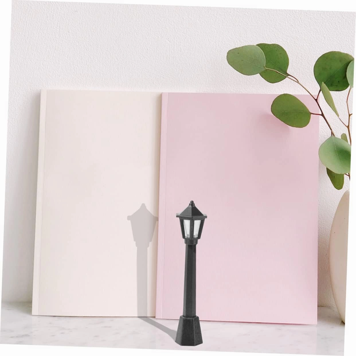 IMIKEYA 3sets 12pcs Miniature Plastic Post Lamp Simulation Streetlight Model for Dollhouse Decoration Compact and Portable Playing House Light for Miniature Landscape Creations 12pcs*3