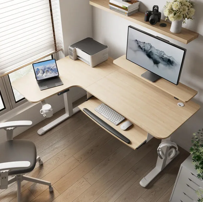 Inbox Zero Marquasha L Shaped Standing Desk