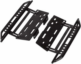 INJORA RC Car Pedals RC Side Board 2pcs RC Steps Plate Rock Sliders for 1:10 RC Crawler Axial SCX10 SCX10 II 90046 (Black)