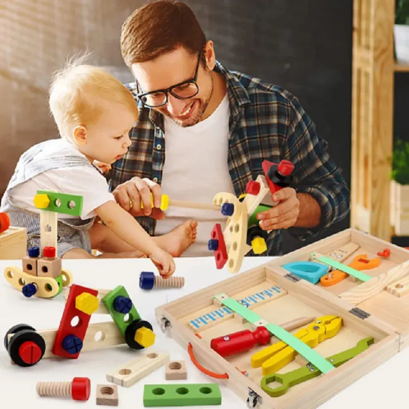 Interactive Wooden Construction Kit