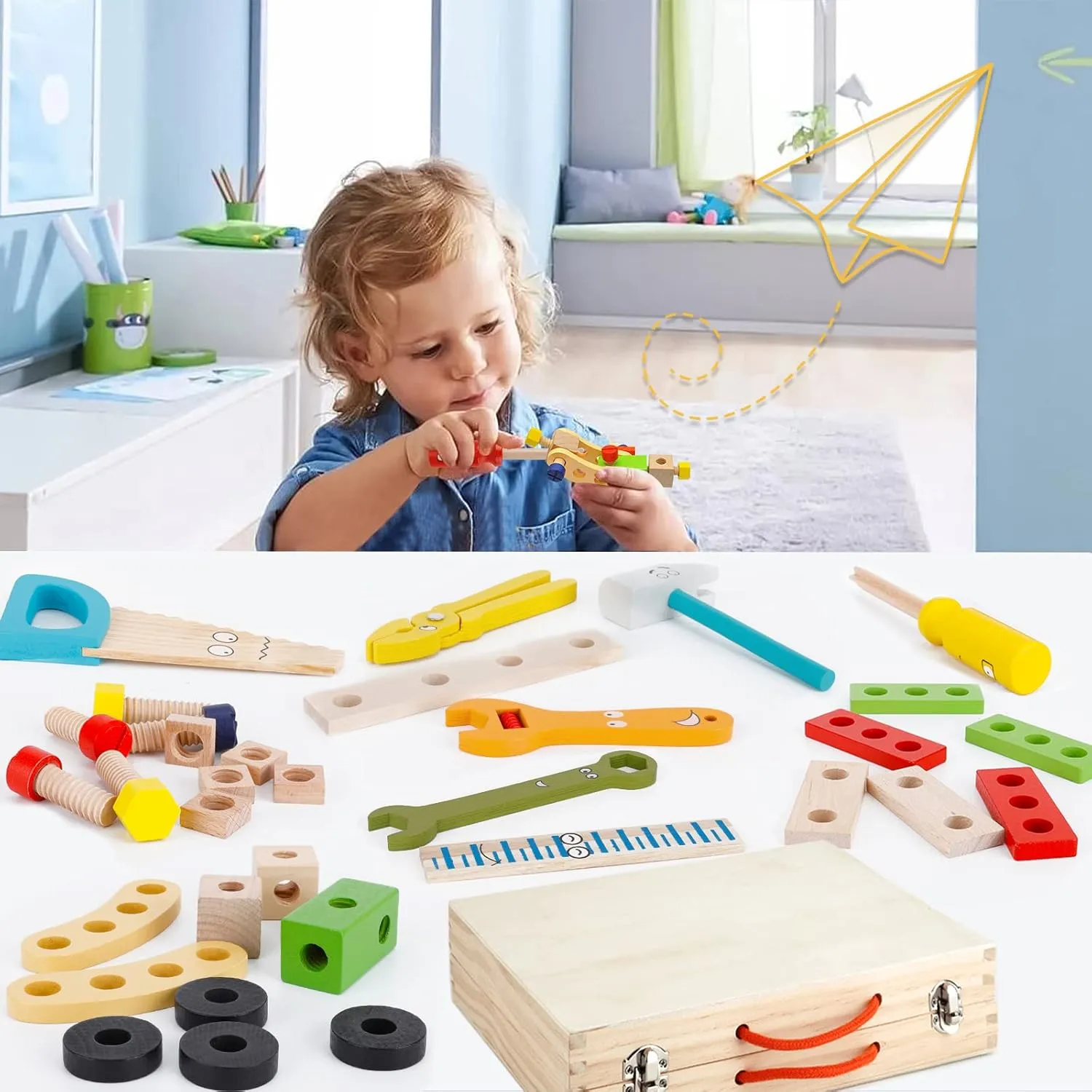 Interactive Wooden Construction Kit