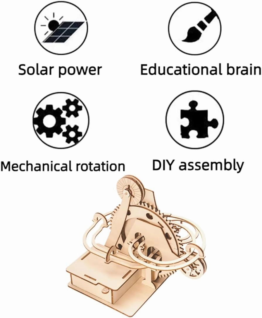 Interactive Marble Run STEM Educational Toy 3D Wooden Puzzle and Construction Kit for Kids Ages 8-12,Encourages Creativity,Problem-Solving,Brain Development, for Boys and Girls