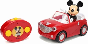JADA Disney Junior Mickey Mouse Roadster R/C – Remote Control Car with Simple Controller, 1:24 Scale – Fun Toy for Kids Ages 4 
