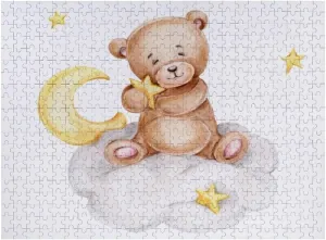 Jigsaw Puzzle 1000 Pieces Cute Teddy Bear Watercolor Puzzles for Adults Creative Gift Puzzles Funny Family Games Multiple Size
