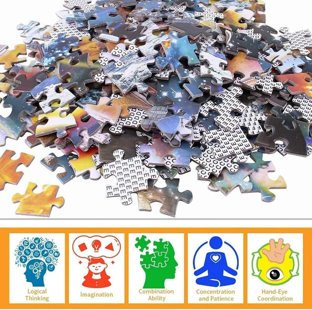 Jigsaw Puzzle for Adults - Beagle Dog - Cute Puppy Animal Puzzle 1000 Piece Summer Sunrise Over Beach Floor Puzzle Leisure Game Challenging Wooden Toy Best Gift for Children Friends Family