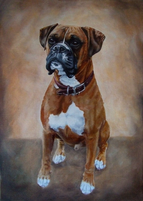Jigsaw Puzzles 1000 Pieces for Adults Cute Boxer Dog Decorative Puppy Dog Portrait Wooden Puzzle DIY Wall Art Leisure Game Decompress Toy Suitable Family Friends Kids Gift