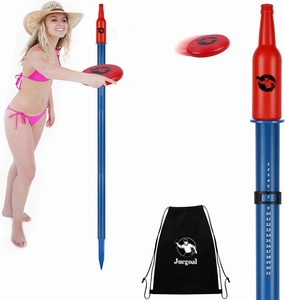 Juegoal Outdoor Flying Disc Game Set, Yard Games Bottle Drop Frisbee Set, Outside Fun Disc Toss Game for Beach Lawn Backyard Park Camping