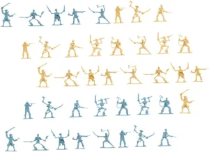 KESYOO 100Pcs Pirate Soldier Figures Miniature Pirate Models for Table Play Tiny People Pirate Figurines for