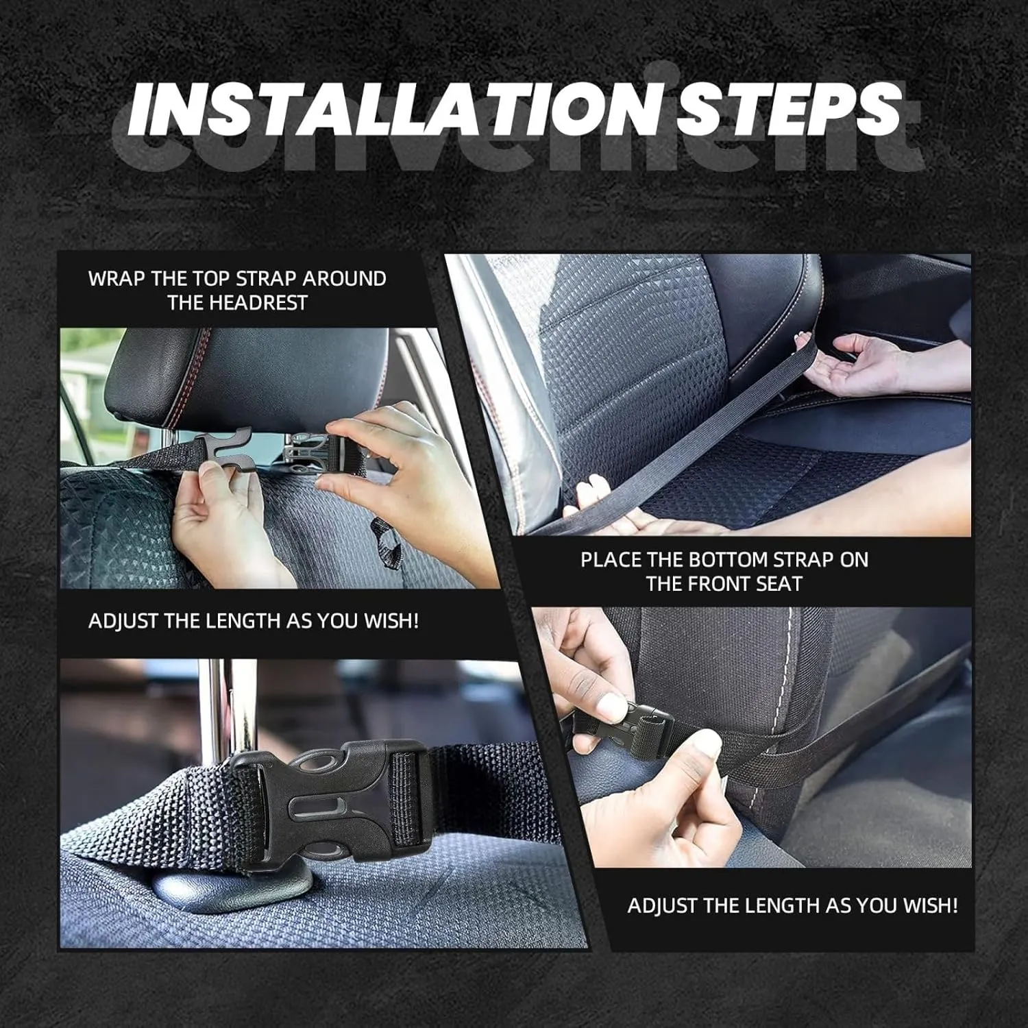 Kick Mat Back Seat Protector for Car 2 Pack Extra Large Car Back Seat Cover with 3 Storage Pockets Waterproof Seat Back Protector Fresh Tropical Fruit Backseat Car Organizer for Trucks SUV