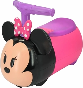 Kiddieland: Zoom Zoom Ride On - Minnie - Lights & Sounds, Disney Junior Foot-to-Floor Vehicle, Interactive Dashboard, Foldable Handle, Toddler 12-36mo