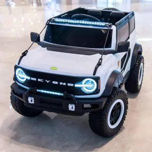 Kids Battery Operated Jeep for Kids, Ride on Toy Kids Car with LED Light & Music