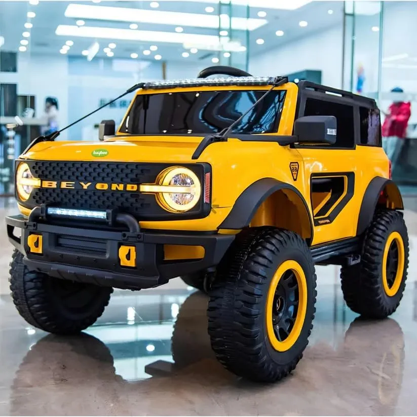 Kids Battery Operated Jeep for Kids, Ride on Toy Kids Car with LED Light & Music