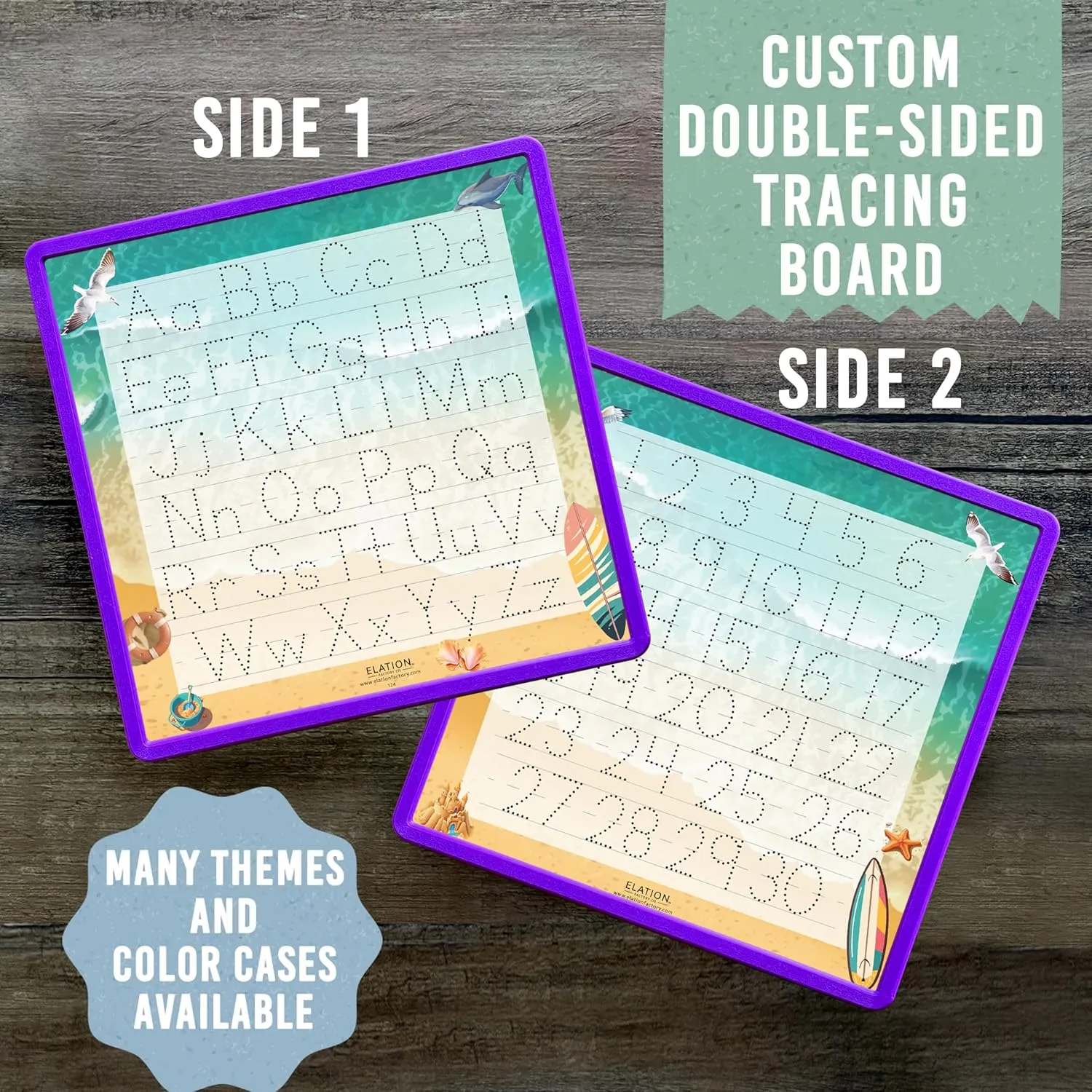 Kid's Name Tracing Board | Dry Erase Letter Tracing | Reusable Name Tracing Board | Letter Tracing Board | Personalized | Day At The Beach Theme